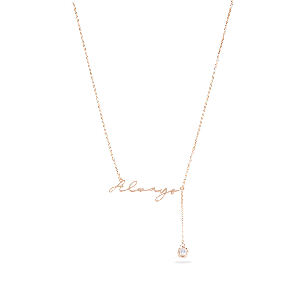 Lariat Letter Necklace 