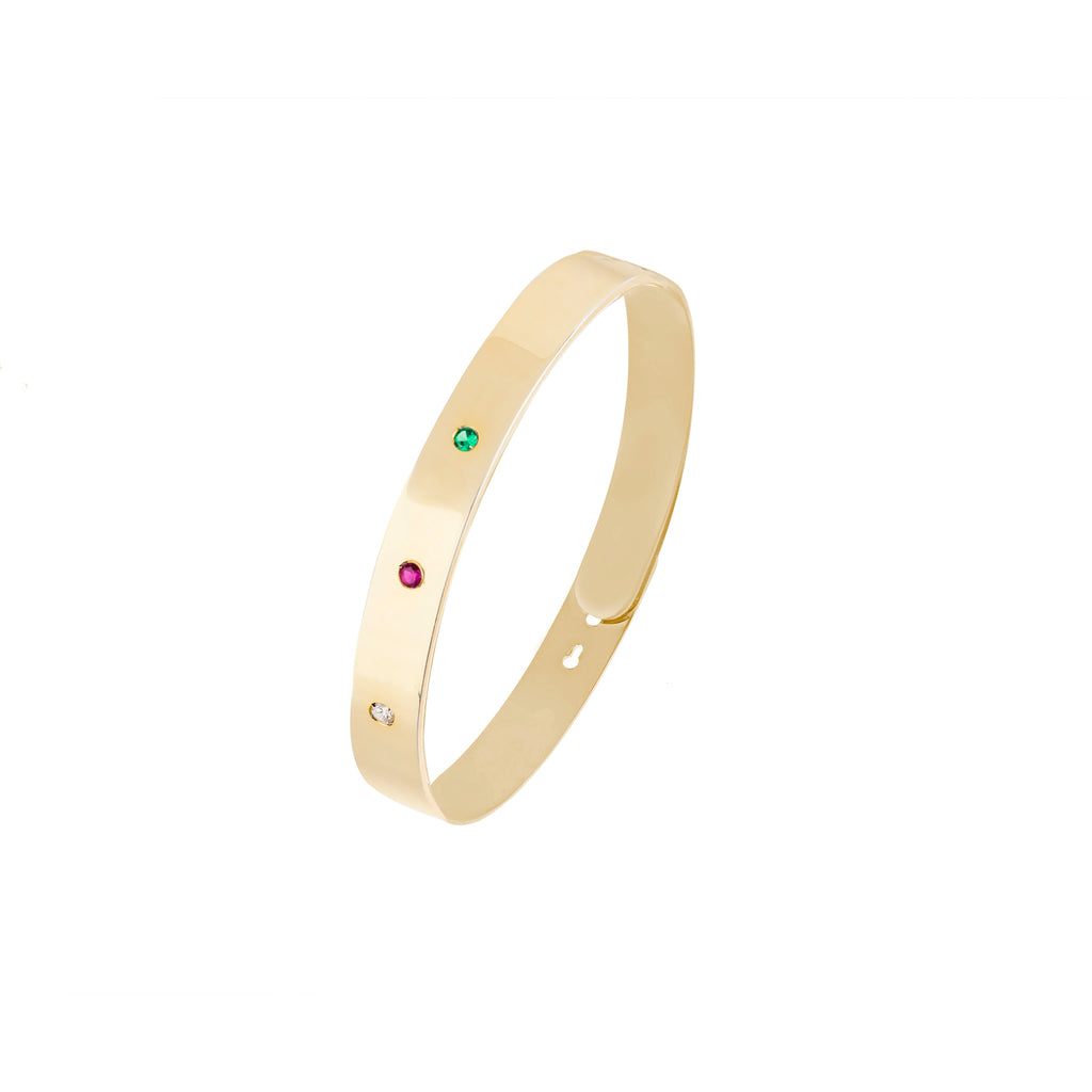 Birthstone Bangle Bracelet