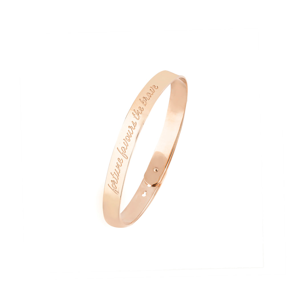 Motto Bangle Bracelet 