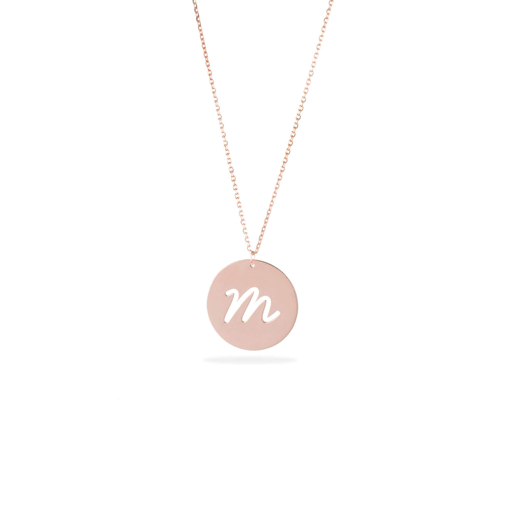 Medallion Letter Necklace