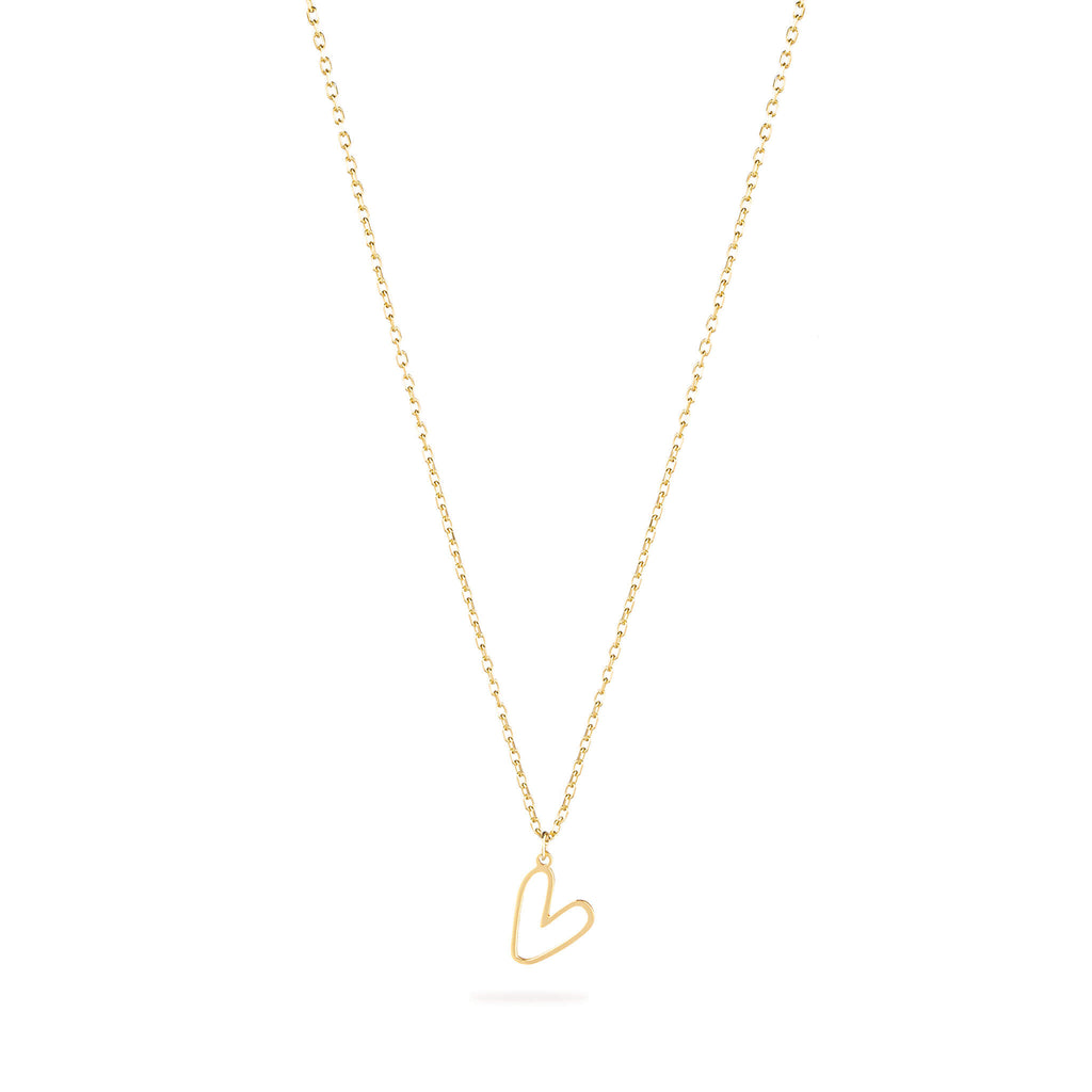 Minimal Heart Necklace