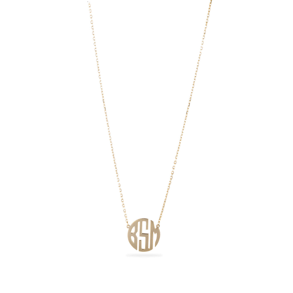 Circle Monogram Necklace