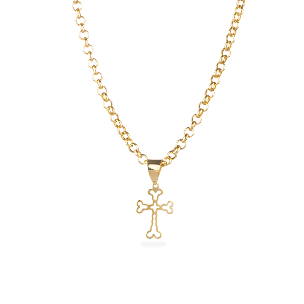 Budded Cross Necklace 